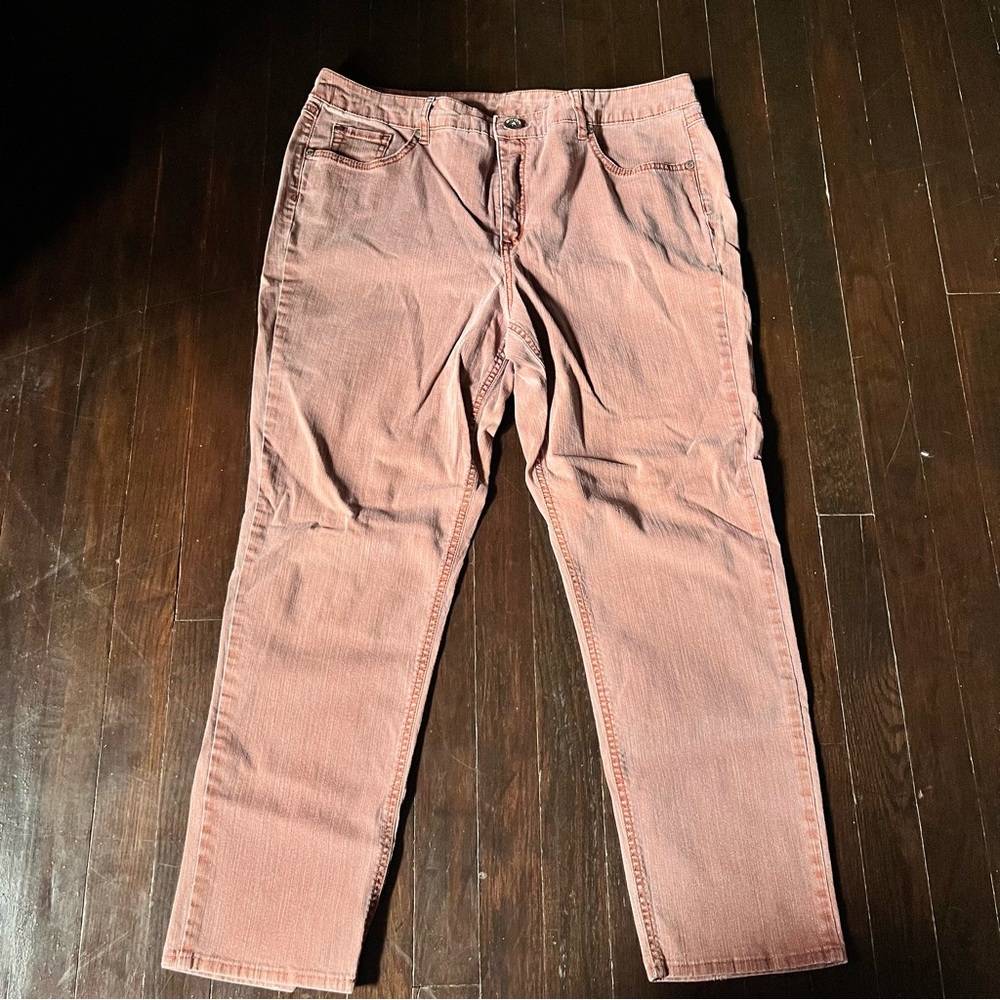 Ruffhewn Western faded reddish brown straight leg jeans